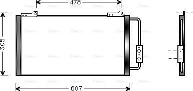 Ava Quality Cooling AU 5139 - Конденсатор, кондиціонер avtolavka.club