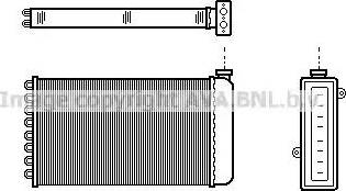 Ava Quality Cooling AU 6057 - Теплообмінник, опалення салону avtolavka.club