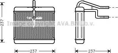 Ava Quality Cooling AU 6060 - Теплообмінник, опалення салону avtolavka.club