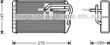 Ava Quality Cooling AU 6104 - Теплообмінник, опалення салону avtolavka.club