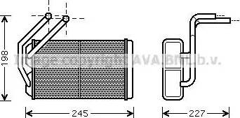 Ava Quality Cooling AU 6176 - Теплообмінник, опалення салону avtolavka.club