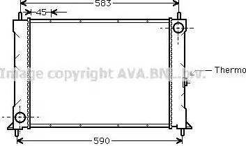 Ava Quality Cooling AU 2094 - Радіатор, охолодження двигуна avtolavka.club