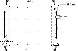 Ava Quality Cooling AU 2097 - Радіатор, охолодження двигуна avtolavka.club