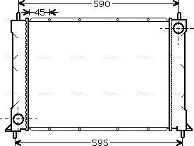 Ava Quality Cooling AU 2069 - Радіатор, охолодження двигуна avtolavka.club