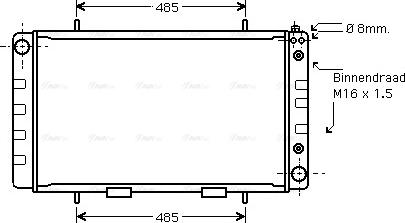 Ava Quality Cooling AU 2064 - Радіатор, охолодження двигуна avtolavka.club