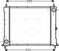 Ava Quality Cooling AU 2067 - Радіатор, охолодження двигуна avtolavka.club