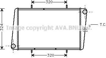 Ava Quality Cooling AU2024 - Радіатор, охолодження двигуна avtolavka.club