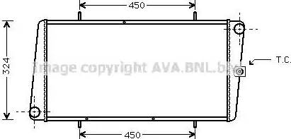 Ava Quality Cooling AU 2025 - Радіатор, охолодження двигуна avtolavka.club