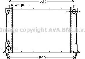 Ava Quality Cooling AU 2070 - Радіатор, охолодження двигуна avtolavka.club