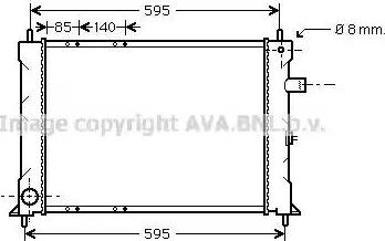 Ava Quality Cooling AU 2155 - Радіатор, охолодження двигуна avtolavka.club