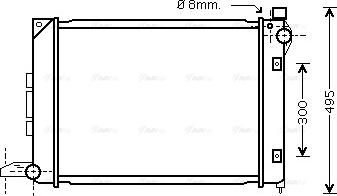 Ava Quality Cooling AU 2164 - Радіатор, охолодження двигуна avtolavka.club