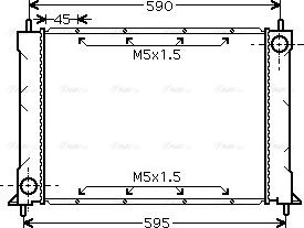 Ava Quality Cooling AU 2119 - Радіатор, охолодження двигуна avtolavka.club