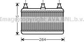 Ava Quality Cooling BW 6341 - Теплообмінник, опалення салону avtolavka.club