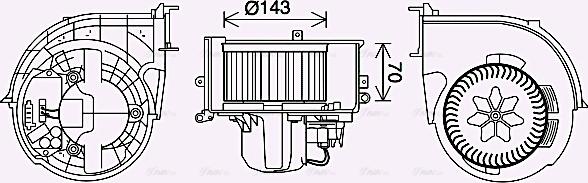 Ava Quality Cooling BW8574 - Вентилятор салону avtolavka.club