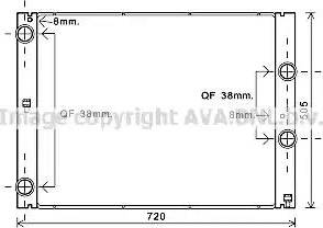 Ava Quality Cooling BW 2404 - Радіатор, охолодження двигуна avtolavka.club