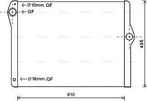 Ava Quality Cooling BW2596 - Радіатор, охолодження двигуна avtolavka.club