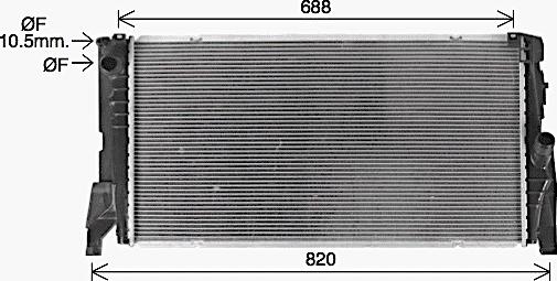 Ava Quality Cooling BW2585 - Радіатор, охолодження двигуна avtolavka.club