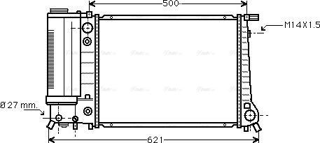 Ava Quality Cooling BW 2084 - Радіатор, охолодження двигуна avtolavka.club