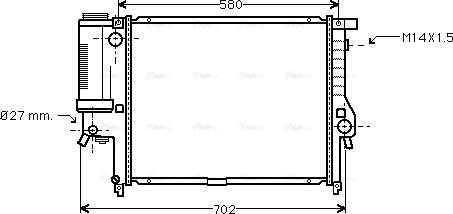 Ava Quality Cooling BW 2142 - Радіатор, охолодження двигуна avtolavka.club