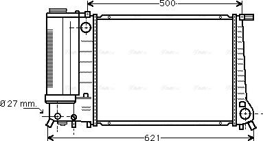 Ava Quality Cooling BW 2101 - Радіатор, охолодження двигуна avtolavka.club