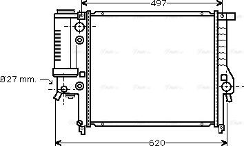 Ava Quality Cooling BW 2125 - Радіатор, охолодження двигуна avtolavka.club