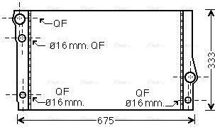 Ava Quality Cooling BW 2354 - Радіатор, охолодження двигуна avtolavka.club