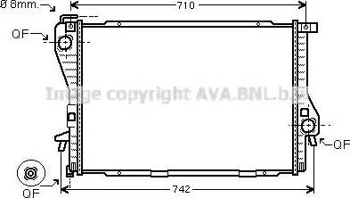 Ava Quality Cooling BW 2300 - Радіатор, охолодження двигуна avtolavka.club