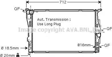 Ava Quality Cooling BW 2303 - Радіатор, охолодження двигуна avtolavka.club