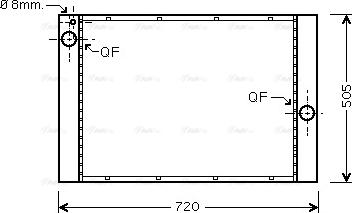 Ava Quality Cooling BW 2372 - Радіатор, охолодження двигуна avtolavka.club