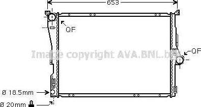 Ava Quality Cooling BW2290 - Радіатор, охолодження двигуна avtolavka.club