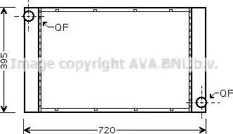 Ava Quality Cooling BW 2287 - Радіатор, охолодження двигуна avtolavka.club