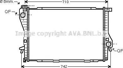 Ava Quality Cooling BW 2233 - Радіатор, охолодження двигуна avtolavka.club