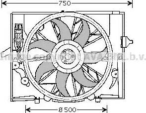Ava Quality Cooling BW 7504 - Вентилятор, охолодження двигуна avtolavka.club