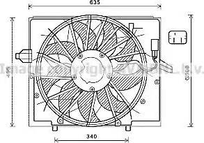 Ava Quality Cooling BW7537 - Вентилятор, охолодження двигуна avtolavka.club