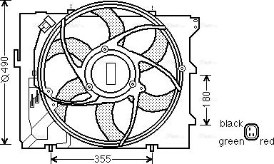 Ava Quality Cooling BW 7523 - Вентилятор, охолодження двигуна avtolavka.club