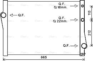 Ava Quality Cooling BWA2471 - Радіатор, охолодження двигуна avtolavka.club