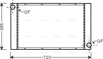 Ava Quality Cooling BWA2287 - Радіатор, охолодження двигуна avtolavka.club