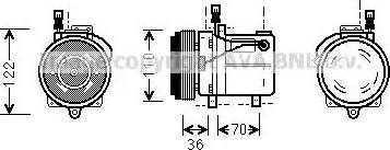 Ava Quality Cooling BW K060 - Компресор, кондиціонер avtolavka.club