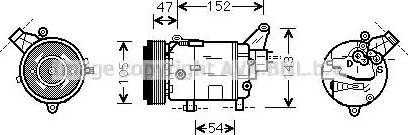 Ava Quality Cooling BW K076 - Компресор, кондиціонер avtolavka.club