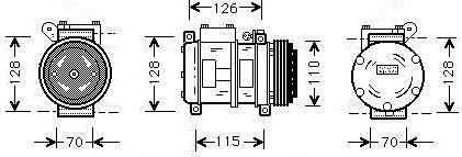 Ava Quality Cooling BWAK229 - Компресор, кондиціонер avtolavka.club