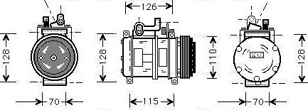 Ava Quality Cooling BWAK227 - Компресор, кондиціонер avtolavka.club