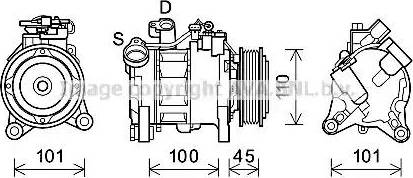 Ava Quality Cooling BWK499 - Компресор, кондиціонер avtolavka.club