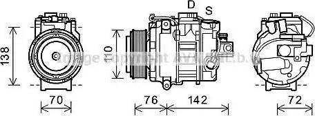 Ava Quality Cooling BWK419 - Компресор, кондиціонер avtolavka.club