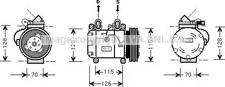 Ava Quality Cooling BW K051 - Компресор, кондиціонер avtolavka.club