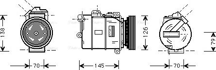 Ava Quality Cooling BW K064 - Компресор, кондиціонер avtolavka.club