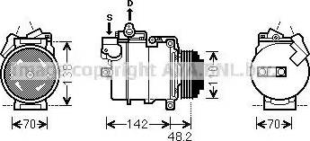 Ava Quality Cooling BWK386 - Компресор, кондиціонер avtolavka.club