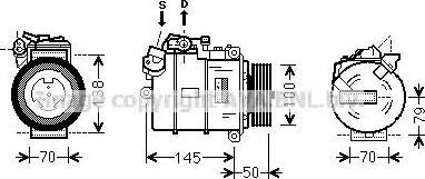 Ava Quality Cooling BWK388 - Компресор, кондиціонер avtolavka.club