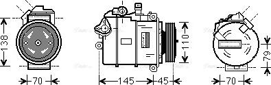 Ava Quality Cooling BWK383 - Компресор, кондиціонер avtolavka.club