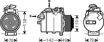 Ava Quality Cooling BWK387 - Компресор, кондиціонер avtolavka.club