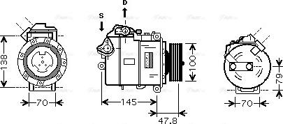 Ava Quality Cooling BW K331 - Компресор, кондиціонер avtolavka.club